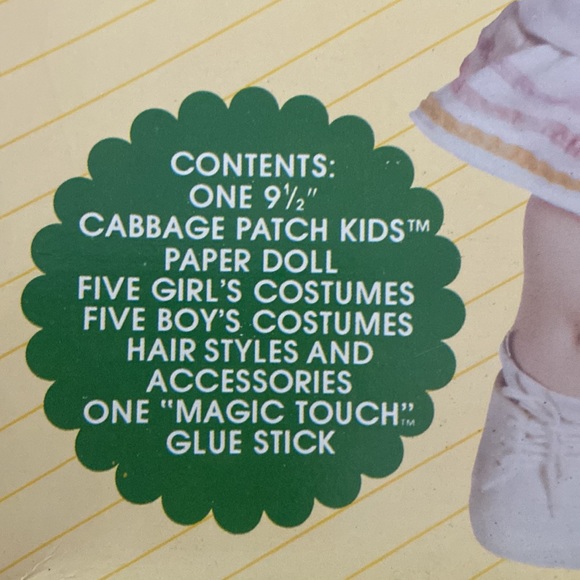 Vintage Cabbage Patch Paper doll NIB sealed 1983 unisex - Picture 2 of 10